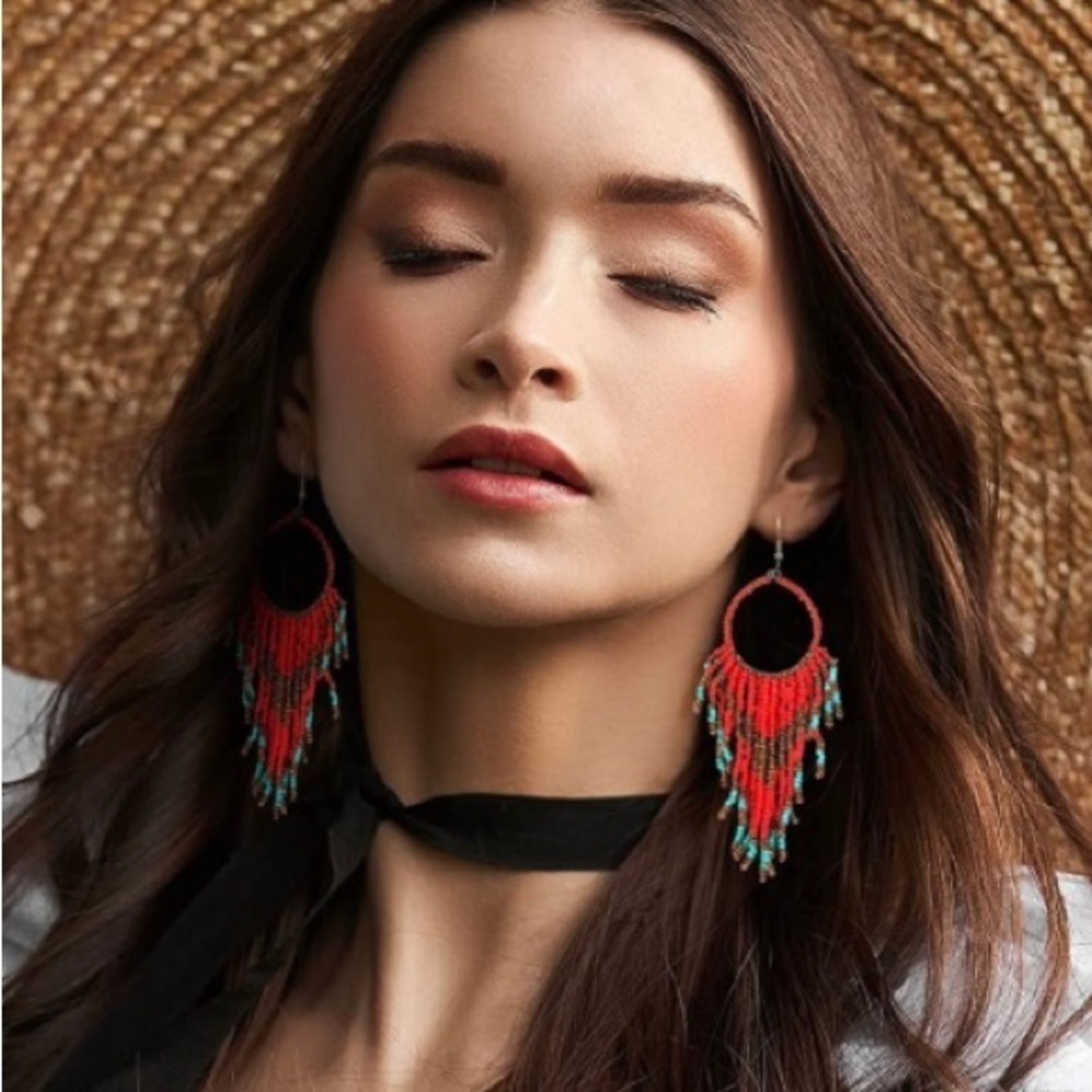 Beaded Tassel earrings